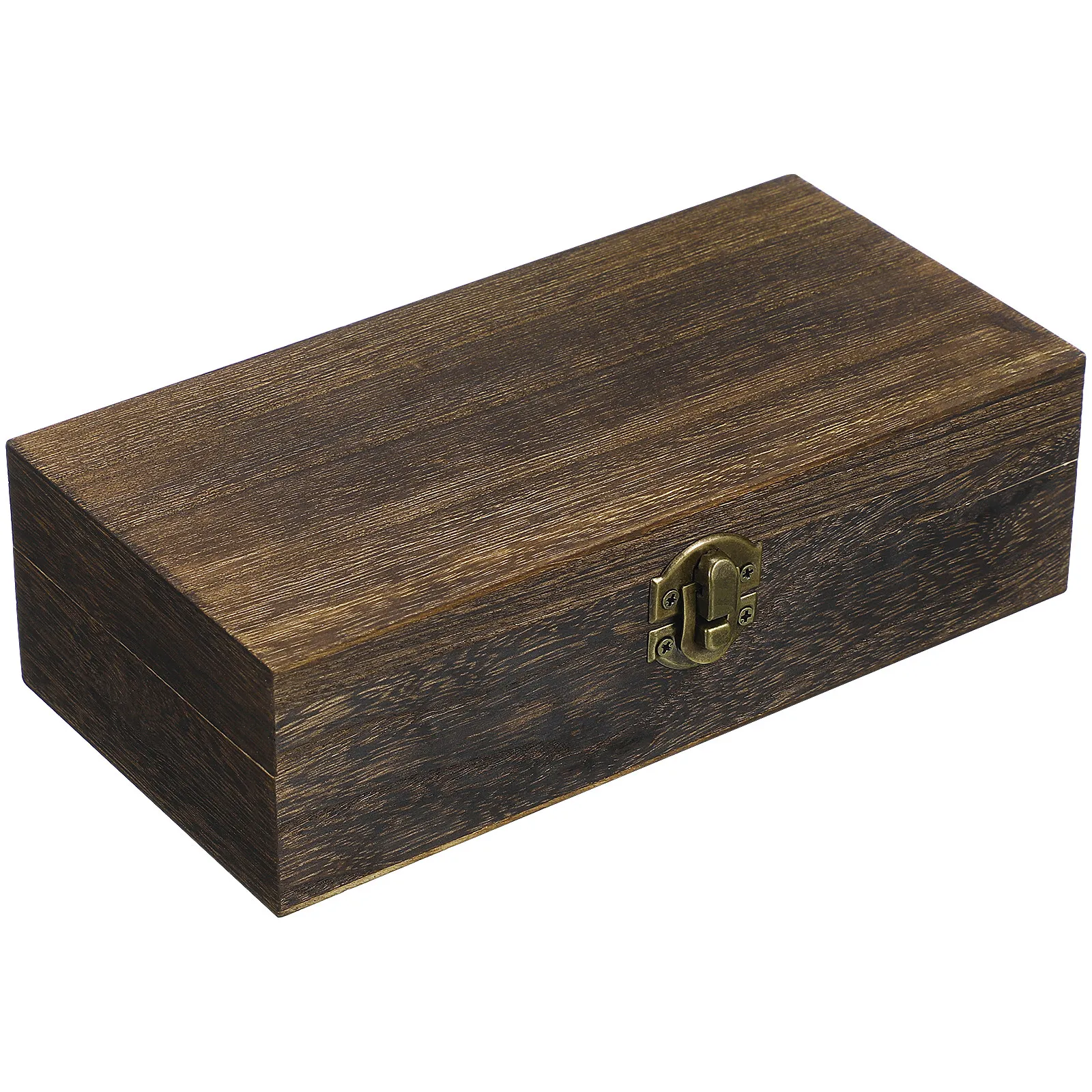 Rectangular Wooden Jewelry Box Delicate Natural Gift Storage Organizer for Bracelet Watch Pendant Retro Vintage Style Gift