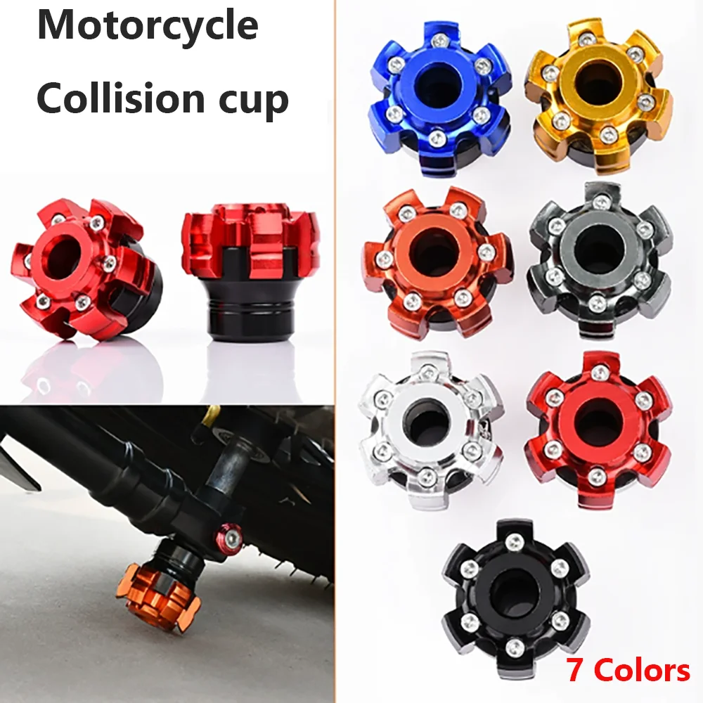 1 Pair/Set Shockproof Motorcycle Axle Cap Aluminum Alloy Anti Drop Electric Scooter Accessories Anti Collision Falling Protector