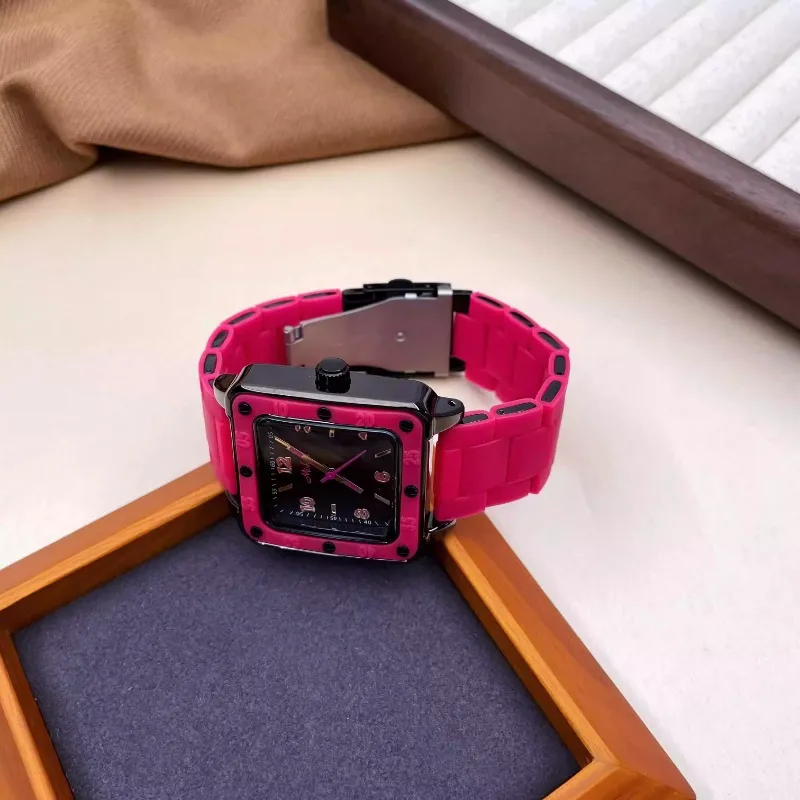 New genuine retro style elegant women's watch square simple classic trend automatic waterproof quartz women's watch