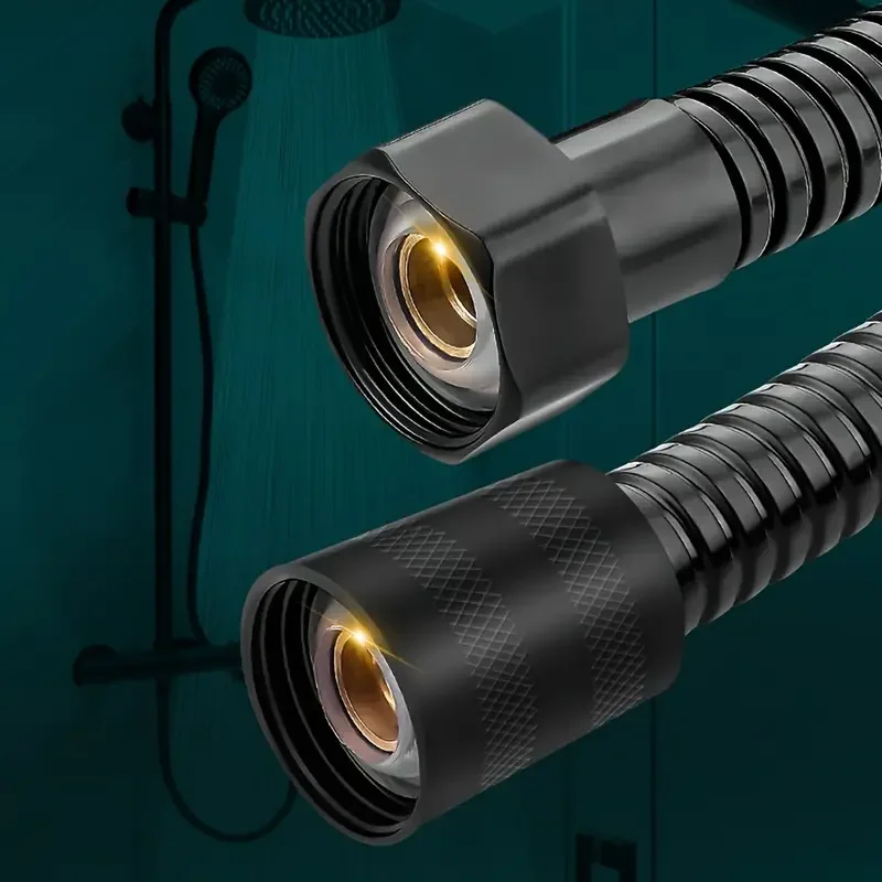Universal Stainless Steel Shower Hose, Rustproof & Durable, With Seamless Connections for Shower Heads ,Easy to Install