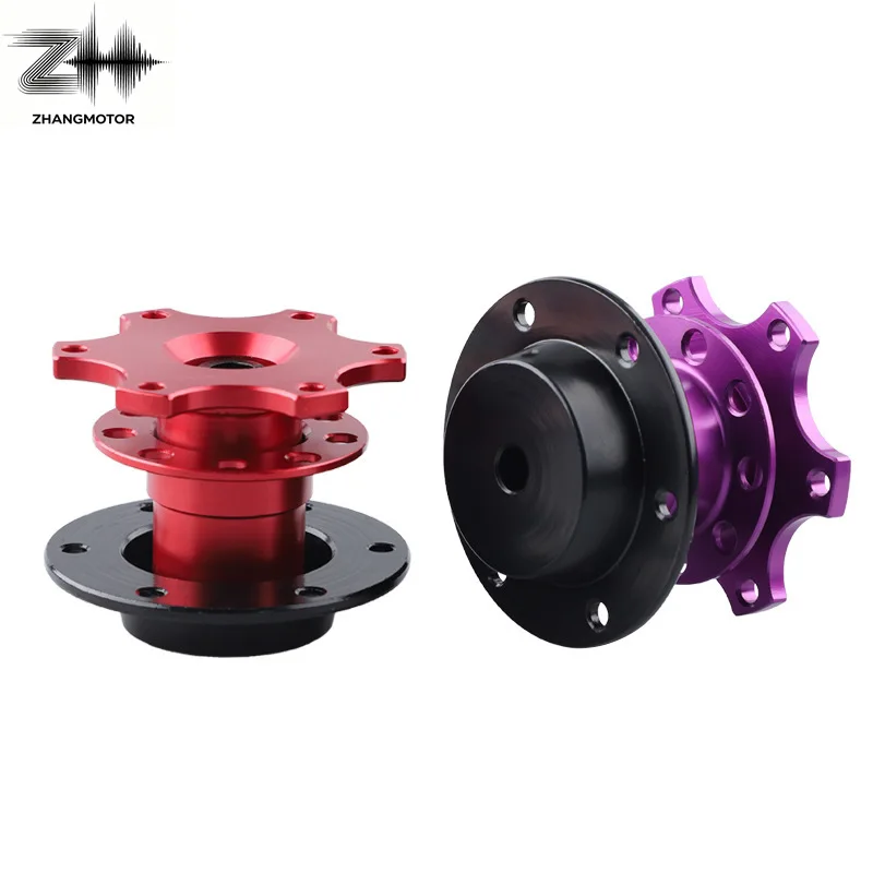 Universal Car New Steering Wheel Quick Release Hub Boss Kit Wheel Hub Adapter For 6 hole Steering Wheel Hub