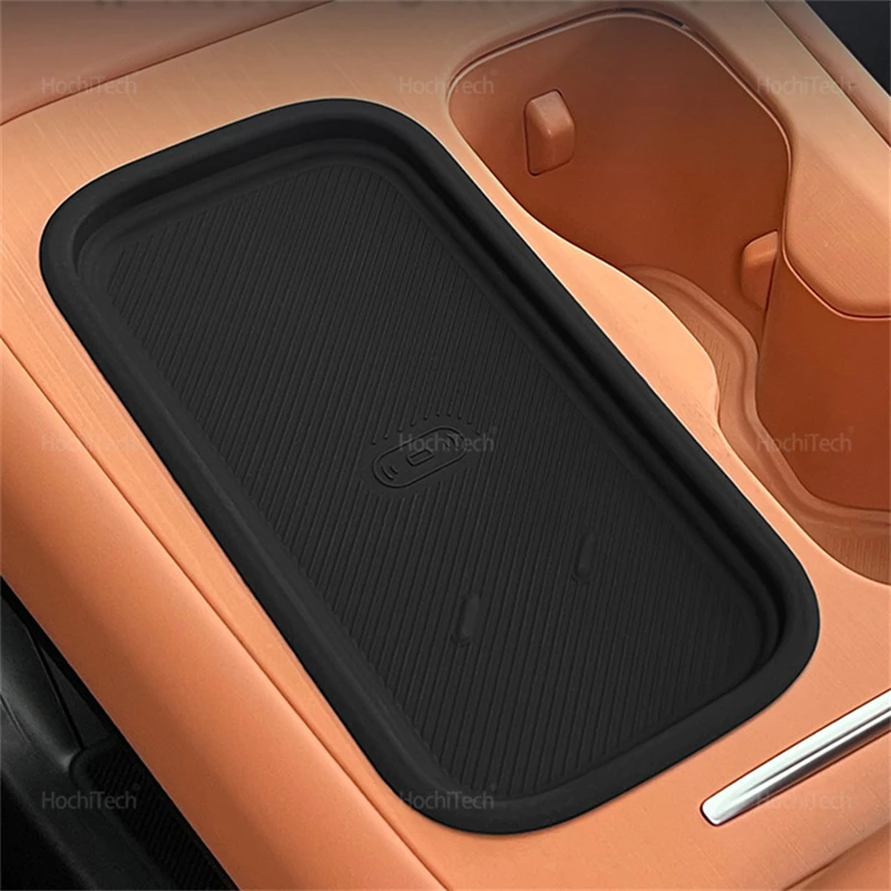 سيارة شحن لاسلكي حصيرة المضادة للانزلاق TPE مقاوم للماء مقاومة للاهتراء واقية حصيرة وسادة ل LEAPMOTOR C10 C16 2024 2025 #6