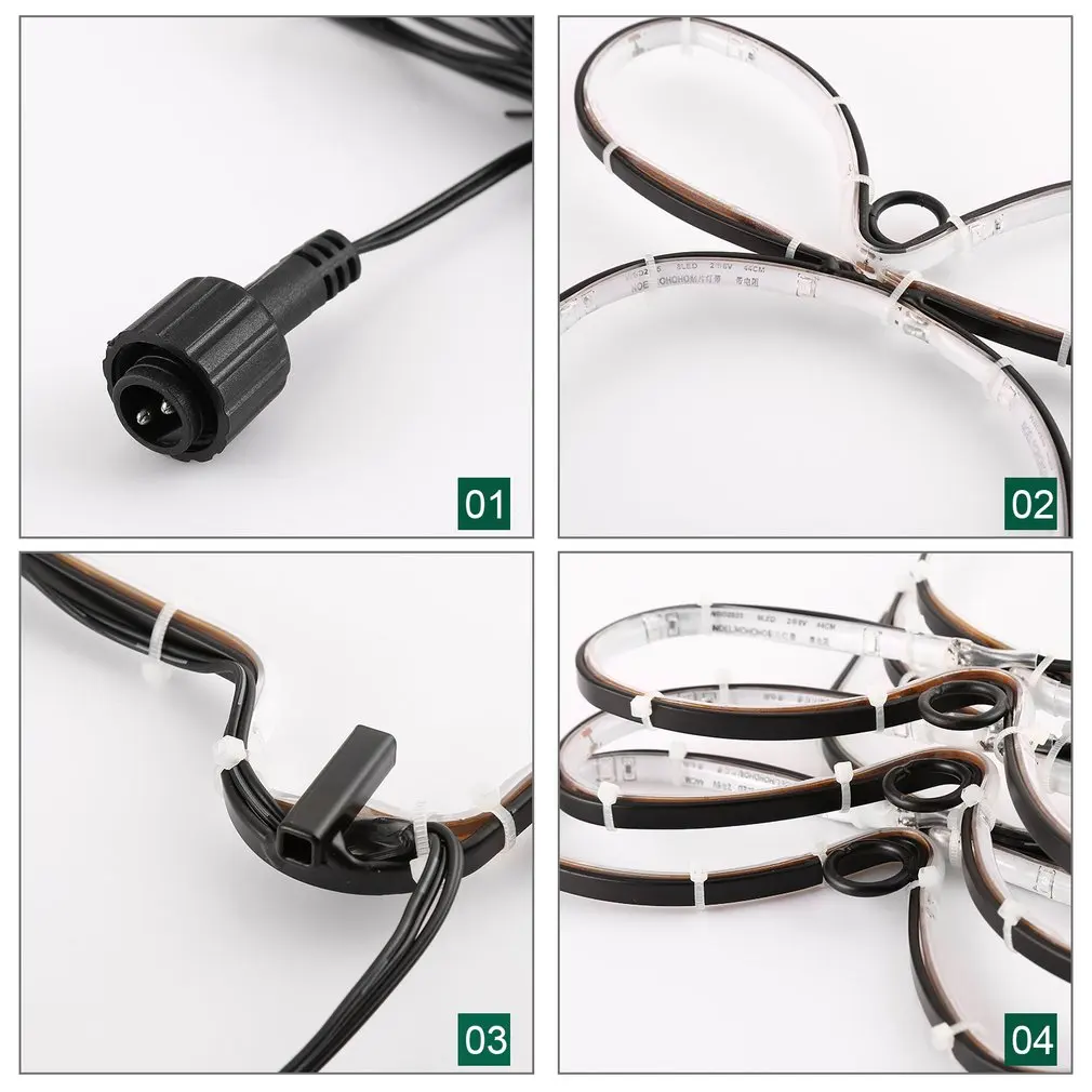 ICOCO 크리스마스 종 모양 네온 사인 조명, 새해 종 벽 조명, 커피 바 벽화 공예, 가정 정원 장식, 3 개/세트