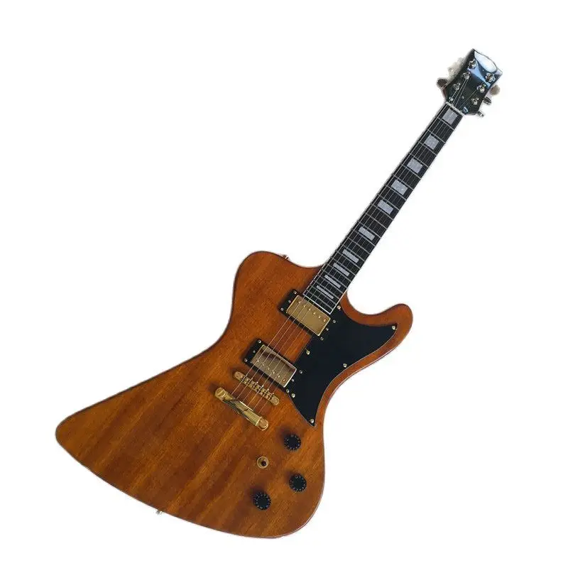 

Natural Mahogany 6-string Electric Guitar 22 Frets Gold Accessories High-quality Humbucker Pickups Factory Outlet Professional