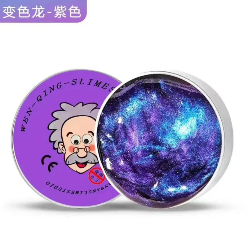 1 Paquete de Masilla de Vidrio Transparente para Laboratorio, Masilla Antiestrés con Lata, Juguete Sensorial Rebotador, Juguete de Pensamiento Inteligente, Regalos Navideños para Niños