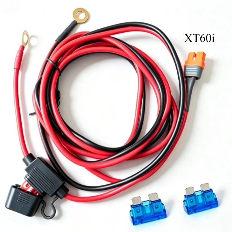 Heavy‑Duty 12AWG XT60/XT60I Female Cable Weatherproof Rubber‑Coated Wire for Solar Energy Storage Battery Off‑Grid Charging