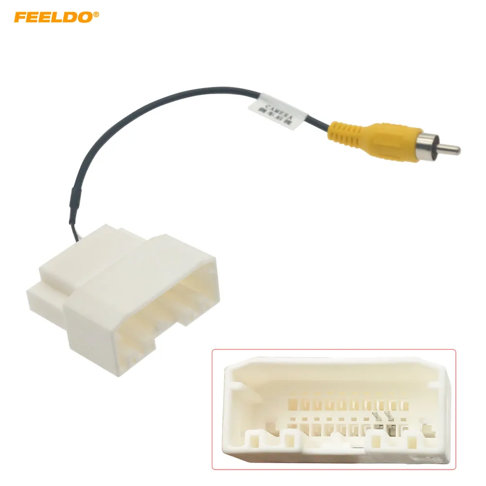 

FEELDO Auto Reverse Camera Output Video Adapter Wiring Cable For Dodge Journey/Chrysler 300C Original Car Camera Video Output