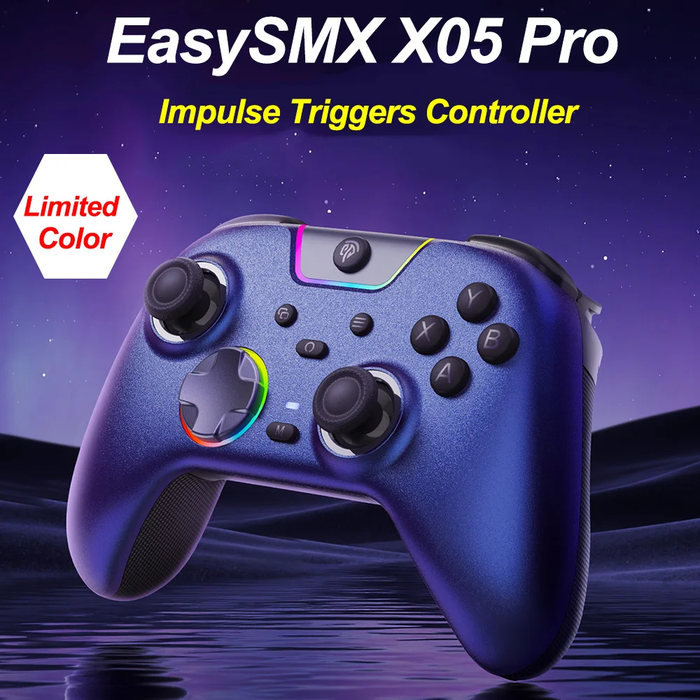 ΠΠΎΠ½ΡΡΠΎΠ»Π»Π΅Ρ Π³Π΅ΠΉΠΌΠΏΠ°Π΄Π° EasySMX X05 Pro Bluetooth, ΡΠΎΠ²ΠΌΠ΅ΡΡΠΈΠΌΡΠΉ Ρ ΠΠ/ΡΠ΅Π»Π΅ΡΠΎΠ½ΠΎΠΌ/ΠΏΠ΅ΡΠ΅ΠΊΠ»ΡΡΠ°ΡΠ΅Π»Π΅ΠΌ/ΡΠ΅Π»Π΅Π²ΠΈΠ·ΠΎΡΠΎΠΌ/Steam, Π΄Π²ΡΠΌΡ Π΄Π²ΠΈΠ³Π°ΡΠ΅Π»ΡΠΌΠΈ Rumble, Limited Purple ΠΠΎΠ½ΡΡΠΎΠ»Π»Π΅Ρ Π³Π΅ΠΉΠΌΠΏΠ°Π΄Π° EasySMX X05 Pro Bluetooth, ΡΠΎΠ²ΠΌΠ΅ΡΡΠΈΠΌΡΠΉ Ρ ΠΠ/ΡΠ΅Π»Π΅ΡΠΎΠ½ΠΎΠΌ/ΠΏΠ΅ΡΠ΅ΠΊΠ»ΡΡΠ°ΡΠ΅Π»Π΅ΠΌ/ΡΠ΅Π»Π΅Π²ΠΈΠ·ΠΎΡΠΎΠΌ/Steam, Π΄Π²ΡΠΌΡ Π΄Π²ΠΈΠ³Π°ΡΠ΅Π»ΡΠΌΠΈ Rumble, Limited Purple
