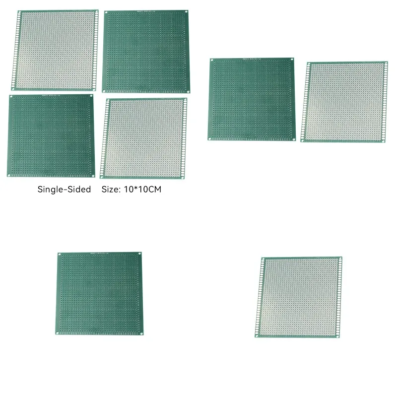 2pcs 10x10CM Single-Sided PCB Board with 2.54mm Pitch Universal DIY Electronics Projects Circuit Board
