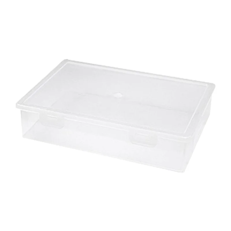 Efficient Plastic File Organizer Transparent Square Storage Box A4 Storage Box File Storage Box