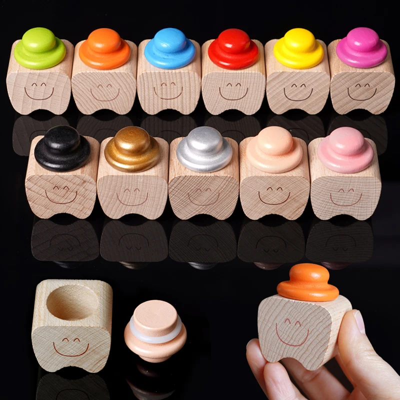 

1pc Baby Wood Tooth Box Organizer Kids Milk Teeth Storage Collection Teeth Umbilica Save Gifts Baby Souvenir Gifts