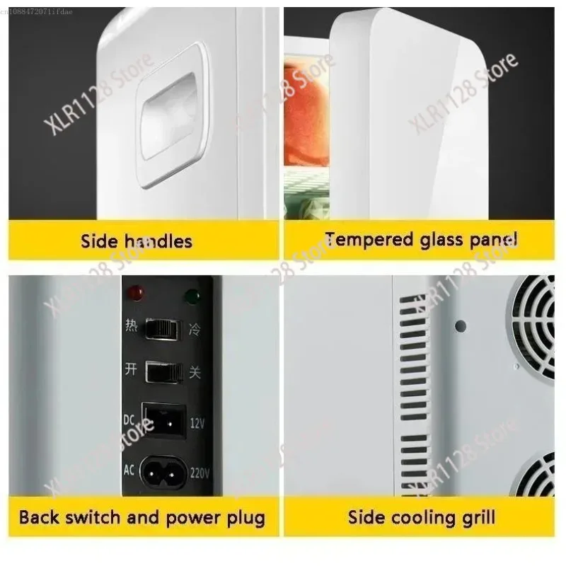 25L Digital Mini Fridge 12V 220V Car Home Dual Use Compact Refrigerator for Dorm Camping
