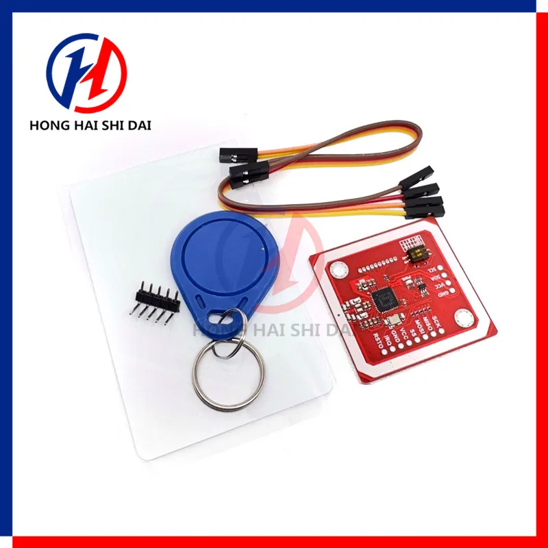 PN532 NFC RFID Módulo Sem Fio, Kits de Usuário V3, Leitor, Modo Escritor, Cartão IC S50, PCB, Attenna, I2C, IIC, SPI, HSU, 1 Conjunto