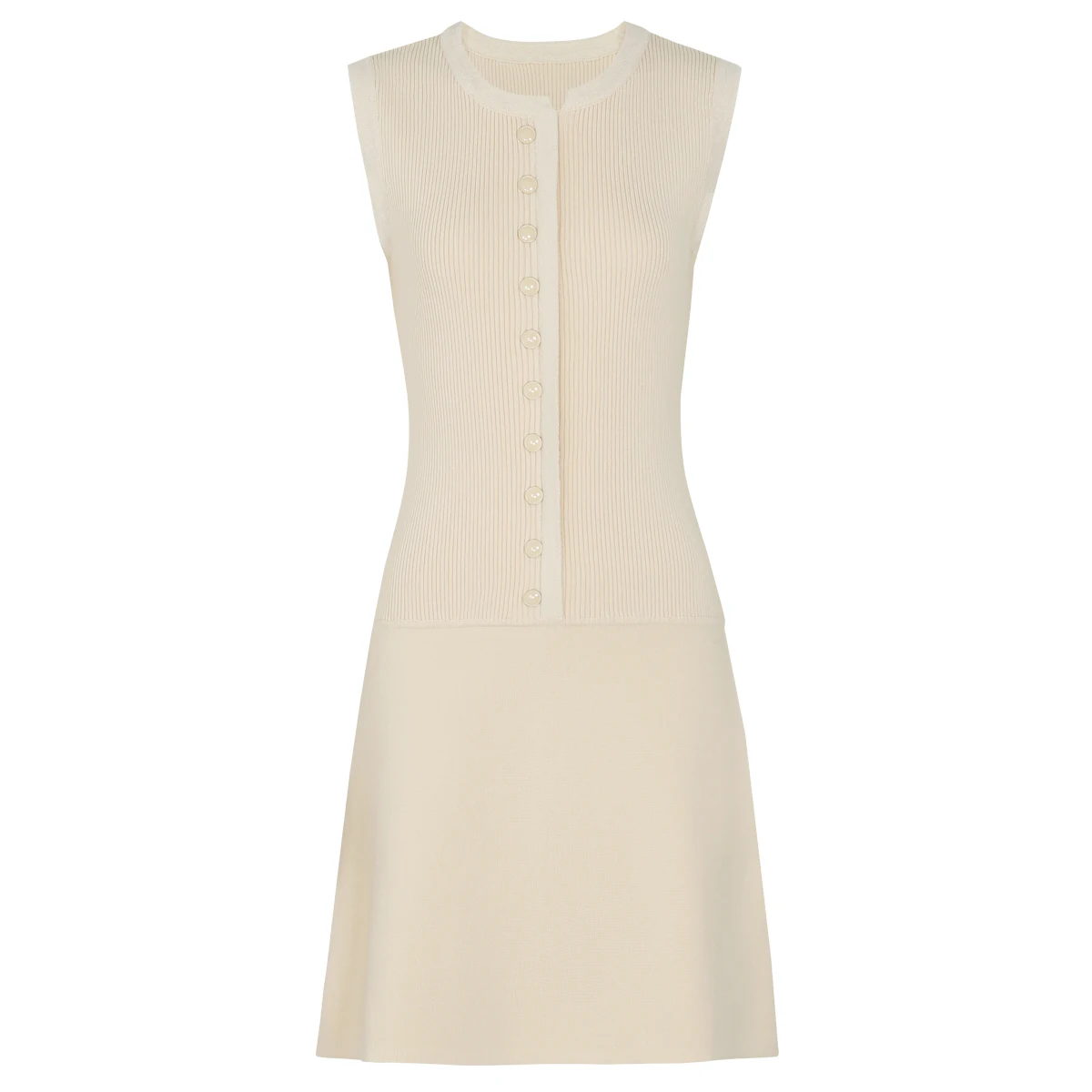 

2608 Высококачественное модное женское трикотажное платье без рукавов для весны и осени с приталенной талией и эффектом коррекции фигуры