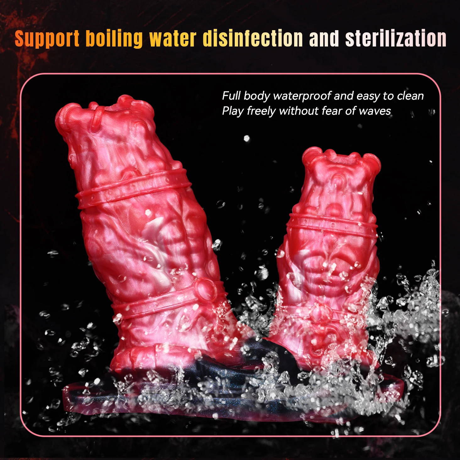 SHAZ الخيال شكل حيوان ذكر الاستمناء هزاز القضيب كم دسار غمد سيليكون خاتم الديك تأخير القذف الجنس لعب 18 +