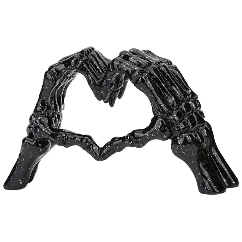 

A36T-Декор для гостиной, спальни, книжной полки, журнального столика, скульптура из смолы в виде сердца и рук, декоративные элементы для дома в стиле хоррор