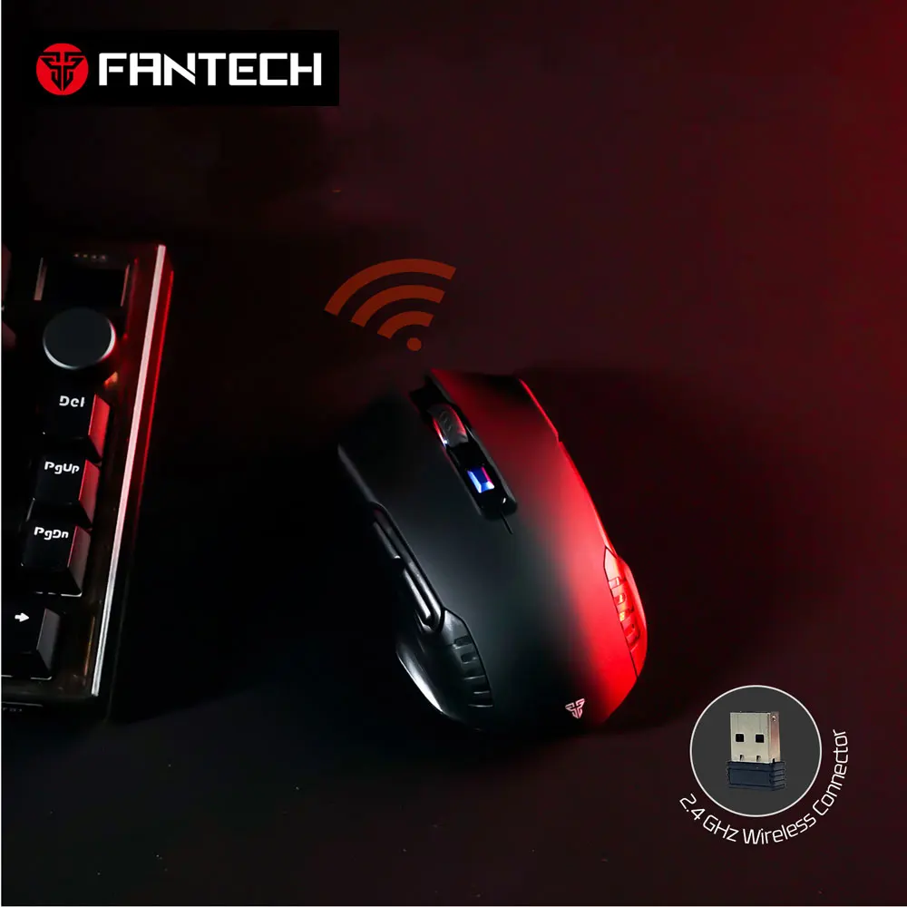 FANTECH RAIGOR III WG12RS souris de bureau sans fil Surface revêtement Anti-transpiration souris silencieuse 2.4Ghz PAW3065 2000DPI souris pour PC