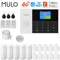 4G WIFI Home Alarm System Alarme Residencial Smart Home House Alarmas For Tuya Smart Life With Door Alarm Work With Alexa