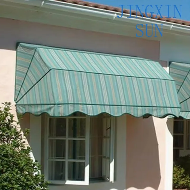 Commercial freestanding retractable awning