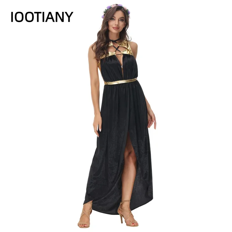 CosplaySexy القديمة اليونانية آلهة الكبار النساء هالوين زي تأثيري حلي الأميرة المصرية كليوباترا فستان بتصميم حالم حفلة الدكتور