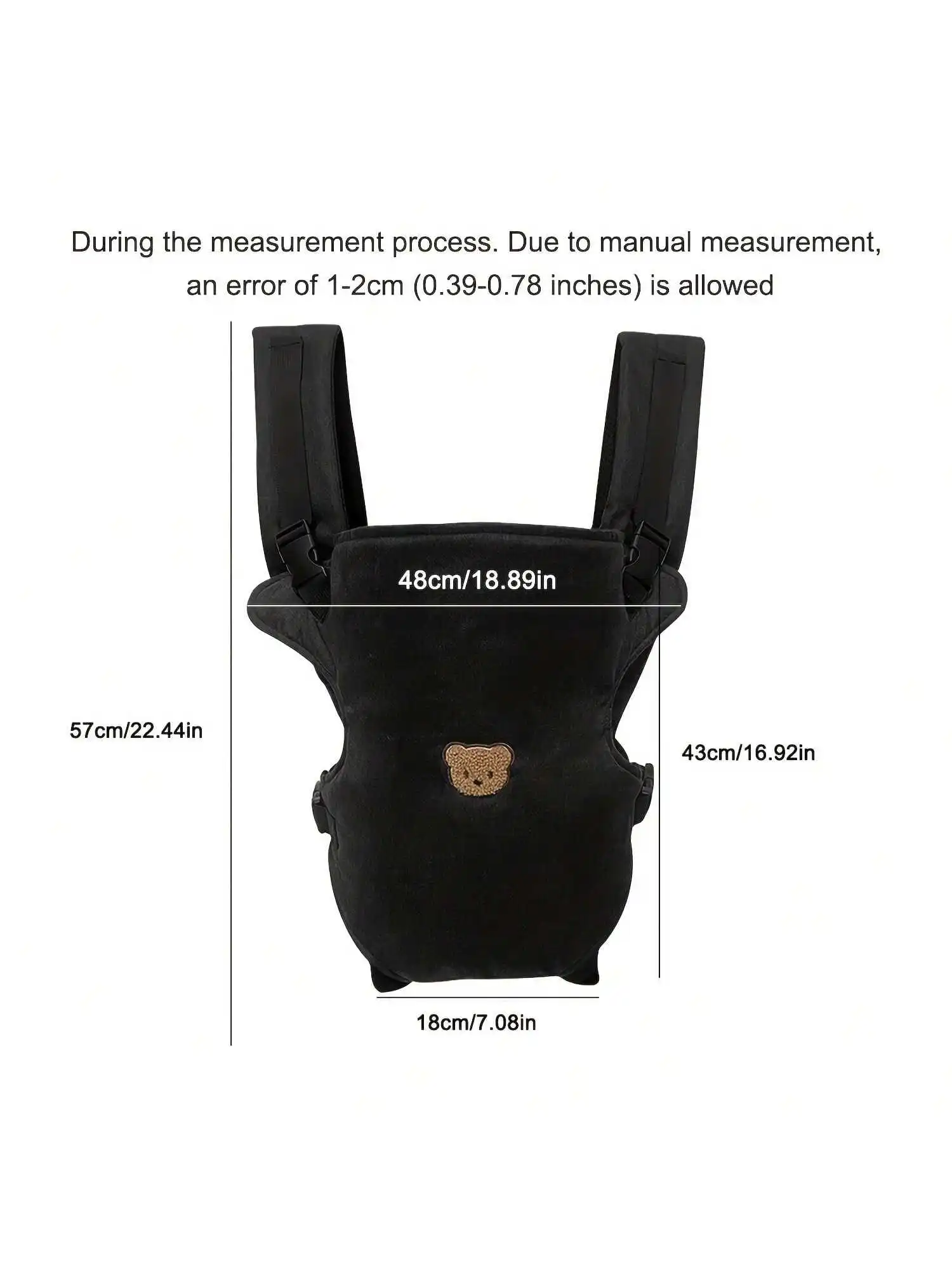 1-Piece Ergonomic Multifunctional Baby Carrier - 4-in-1 Portable Baby Travel Gear, with Adjustable and Comfortable Front and Back Straps, the Perfect Baby Shower Gift for Your Baby.