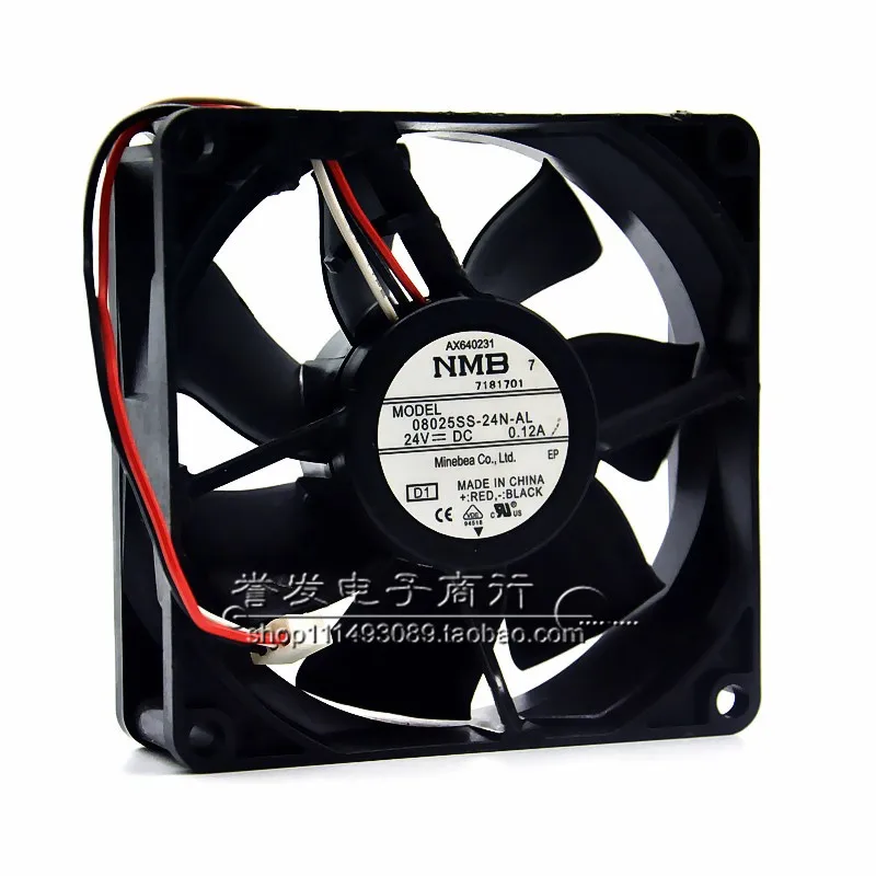 NIEUWE ORIGINELE 08025SS-24N-AL 24 V 0.12A 8025 80x80x25mm KOELVENTILATOR RADIATOR