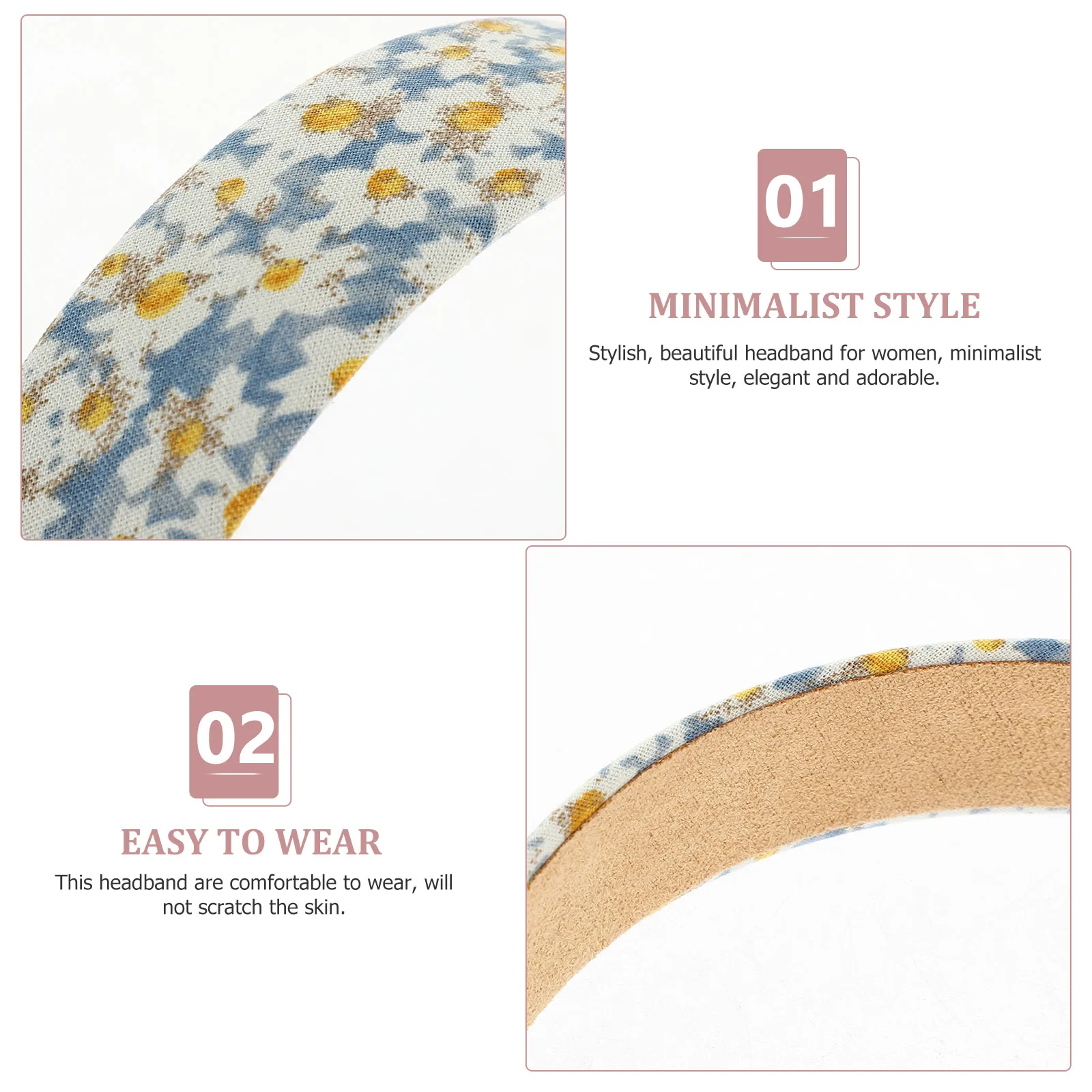 

6pcs Headbands Minimalist Elegant Wide Fabric Accessories Beach Party Spa Travel Decoration Face Wash Headbands Stylish Bands