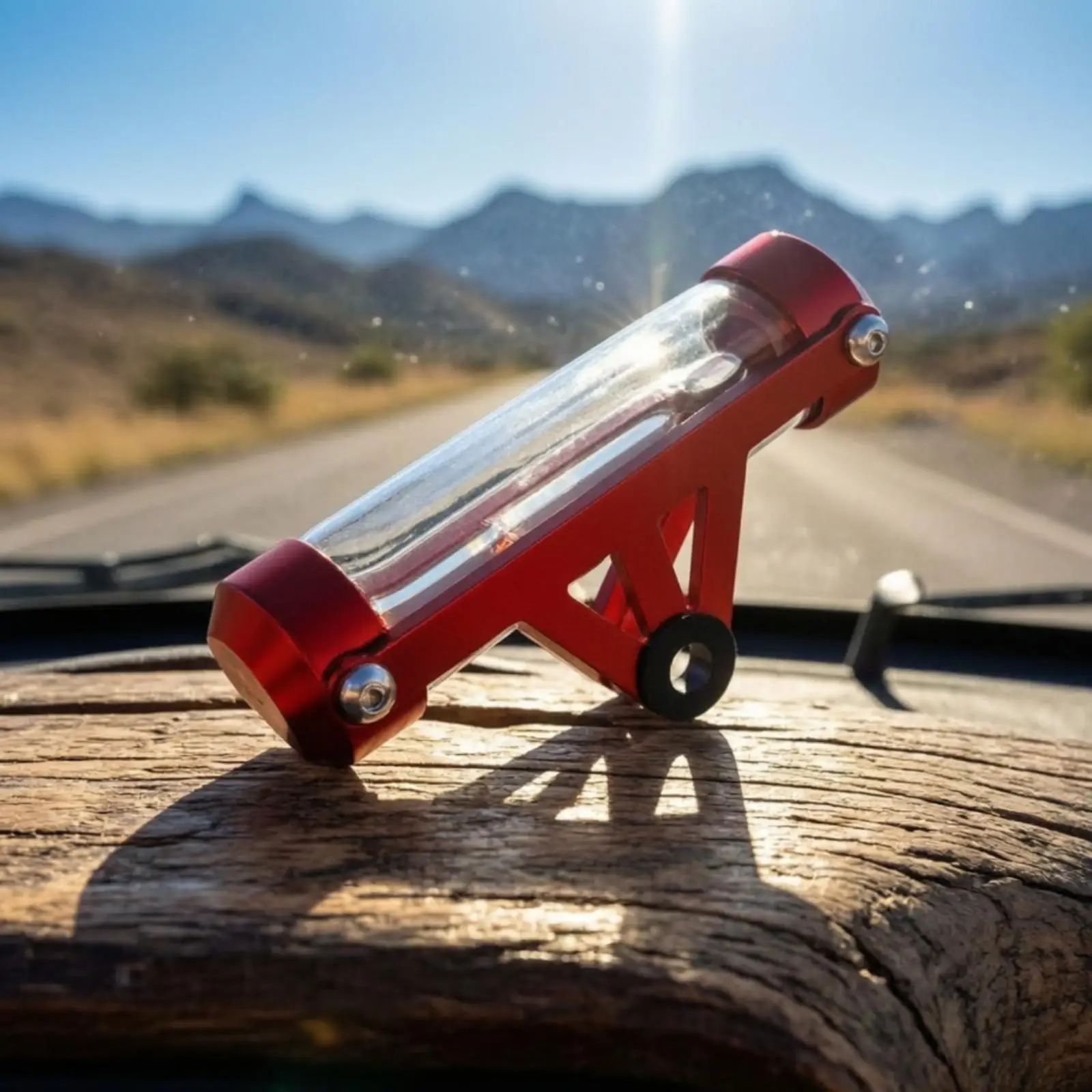 Cylindrical Acrylic License Plate Holder Bolt-on Clear Cylindrical License Plate Holder Long-Lasting Easy to Install