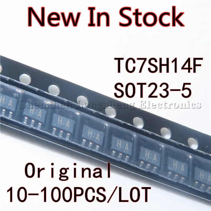 1-100PCS/LOT TC7SH14F  SOT23-5 SMD Silk screen: HA Single Schmitt inverter chip New In Stock Original Quality 100%