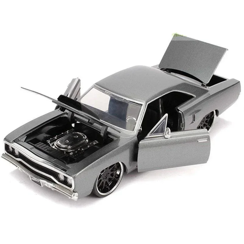 1:24 The Dom 1970 Plymouth Road Runner Alloy Muscle Car Model Diecast Metal Sports Car Model Simulation Gift Collection