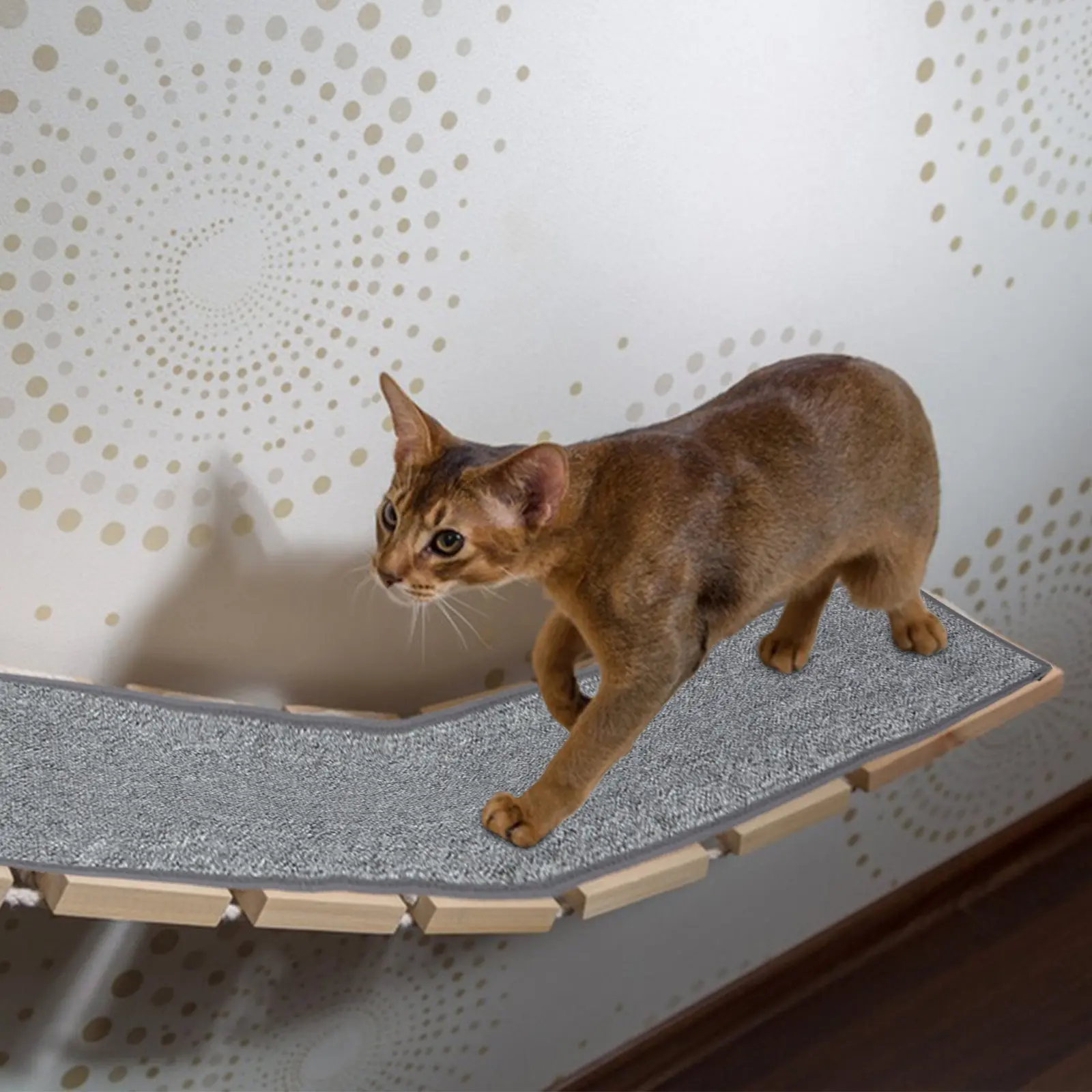 

Cat Exercise Wheel Mat Nonskid Cushion Replacement Soft Felt Pad for Quiet Cat Running Wheel Accessories Scratch Protection