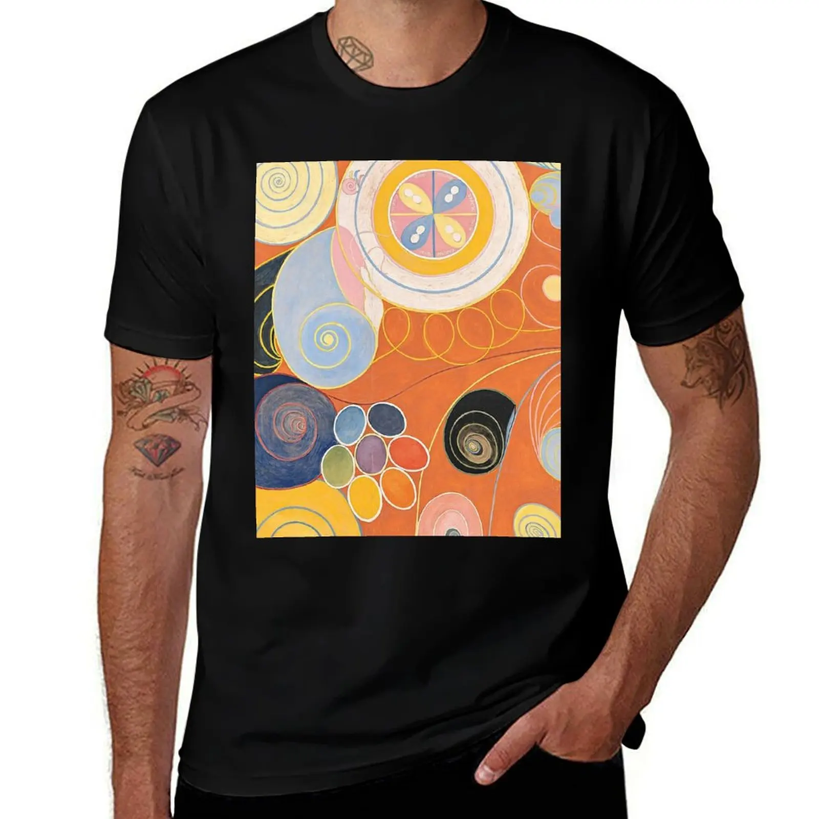 HD Untitled, by Hilma af Klint 1907 HIGH DEFINITION T-Shirt Work Outdoor Short Sleeve Tee T-Shirt