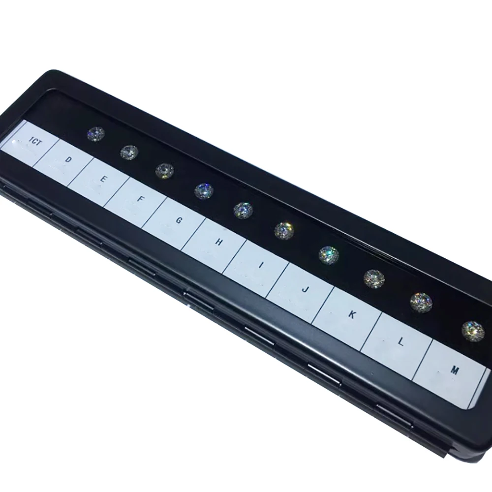 Loose Diamond Zircon Stone Tester Tools Gemstone Teaching Prop Weight Diameter Ratio Size Specific Gravity Display Box