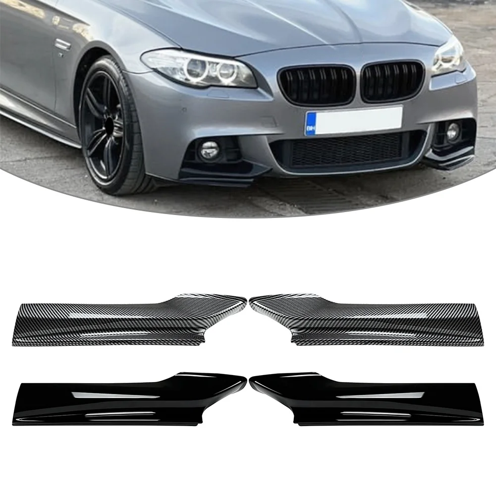 

1Pair Car Front Splitter Lip Spoiler Corner Trim For BMW 5 Series F10 F11 M Sport 2011 2012 2013 2014 2015 2016 2017