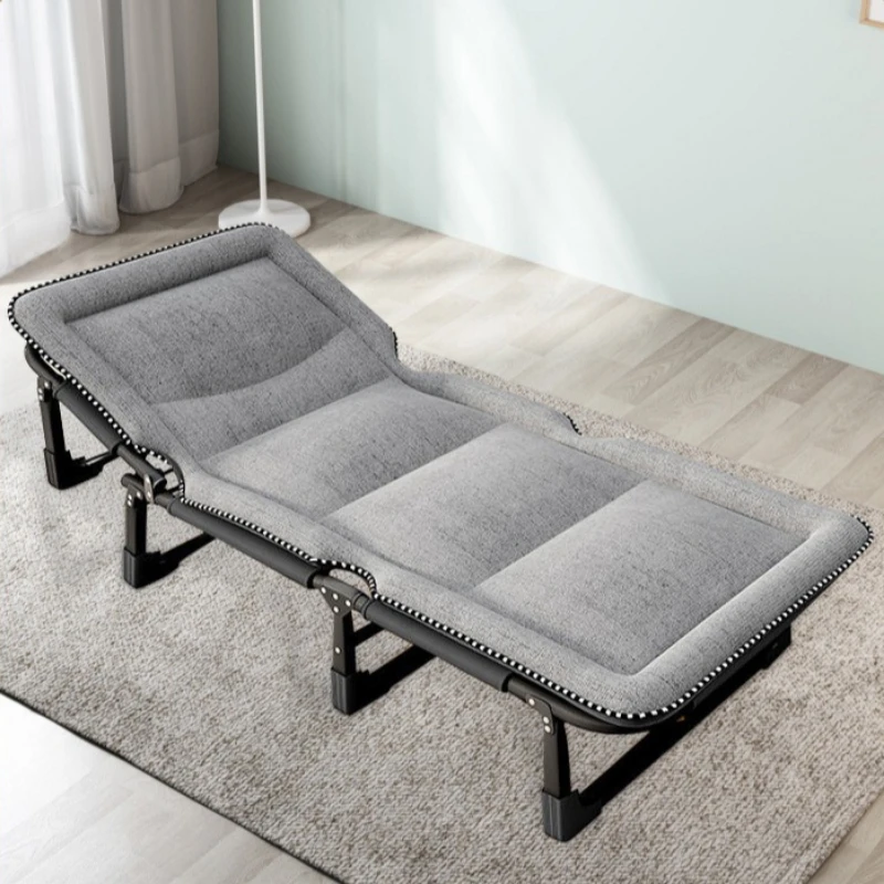 household folding single bed comfortable simple space saving foldable bed lightweight portable base cama individual furniture