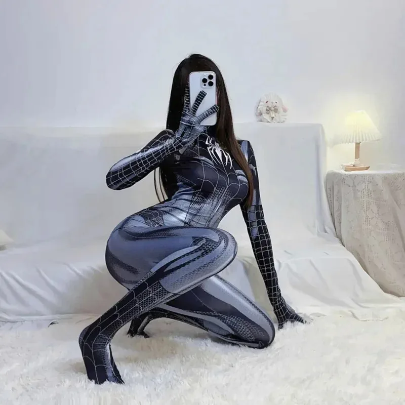 

Spider Man costume movie superhero cosplay bodysuits Avengers cosplay venom Spider Man corset for Women girl spandex suit