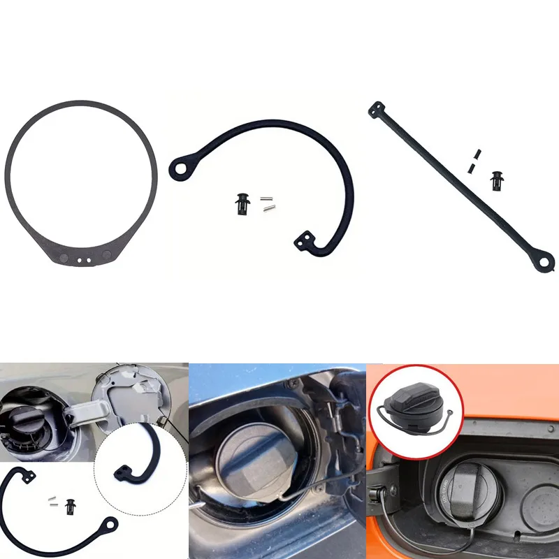 Car Fuel Tank Cap Line Cable Rope Ring Petrol Tether For VW Polo 6R Touareg 7L Golf 4 Skoda Fabia 6Y Seat Leon 1M A1 8X A2 8Z