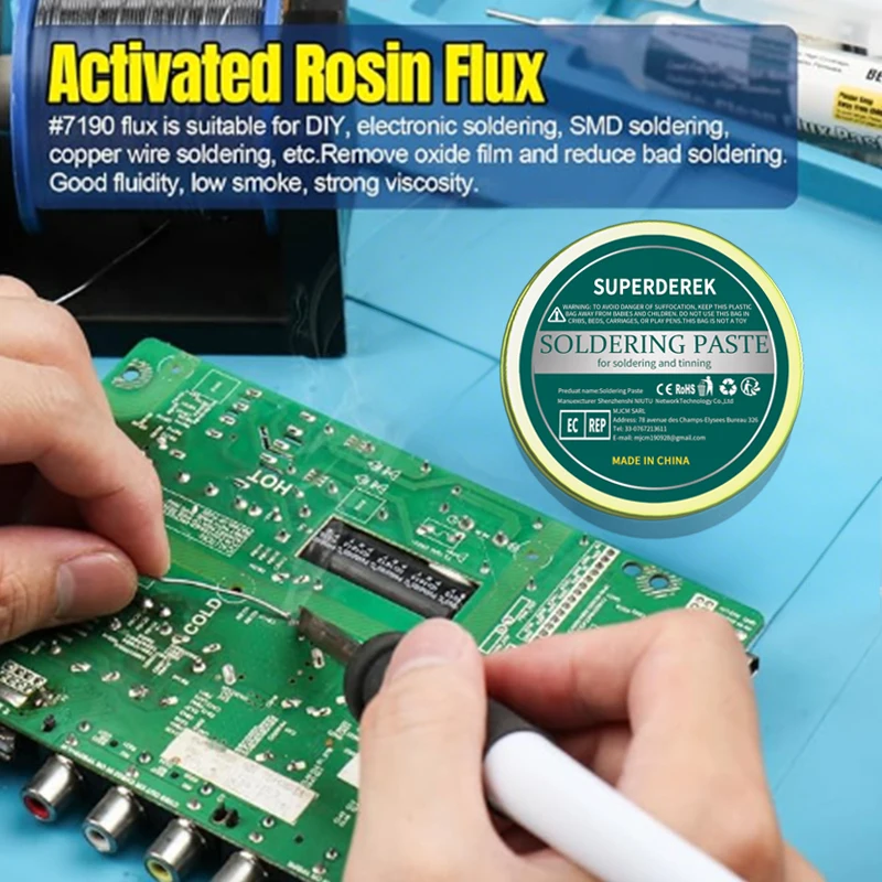 Pâte à souder en usine, réparation électronique, outils de soudage, accessoires, pâte d'huile à souder puissante sans colophane