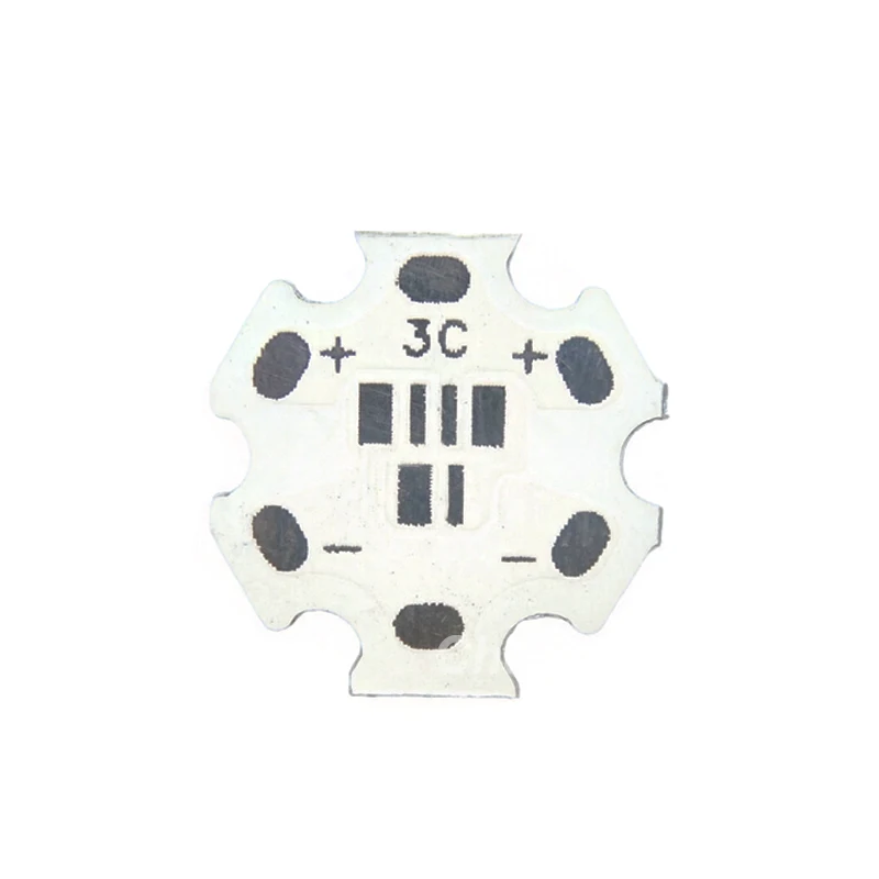 

100 шт./лот, 20 мм, 3 светодиода, серия 3030/2835, алюминиевая плата-основа для светодиодов (PCB)