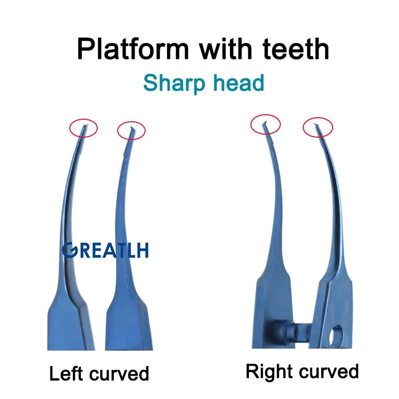 Eyelid Tools Strabismus Forceps Tweezers Fixation Forceps Clamp Autoclavable Ophthalmic Instrument