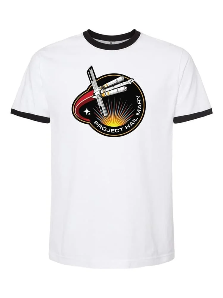Project Hail Mary Ringer Tee Mission Patch Sci Fi Novel Fan Shirt Retro Space Graphic Tee Unisex Book Lover Gift Beach Tshirt 26