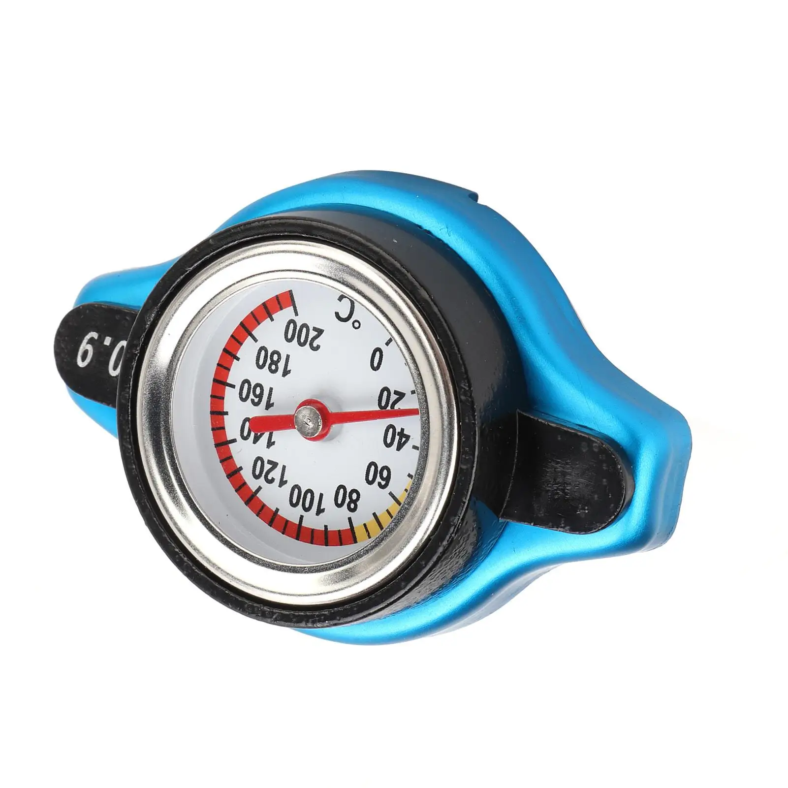 Universal for car Thermostatic Radiator Cap Aluminum Alloy with Temperature Gauge and Leakproof Pressure Adjustment