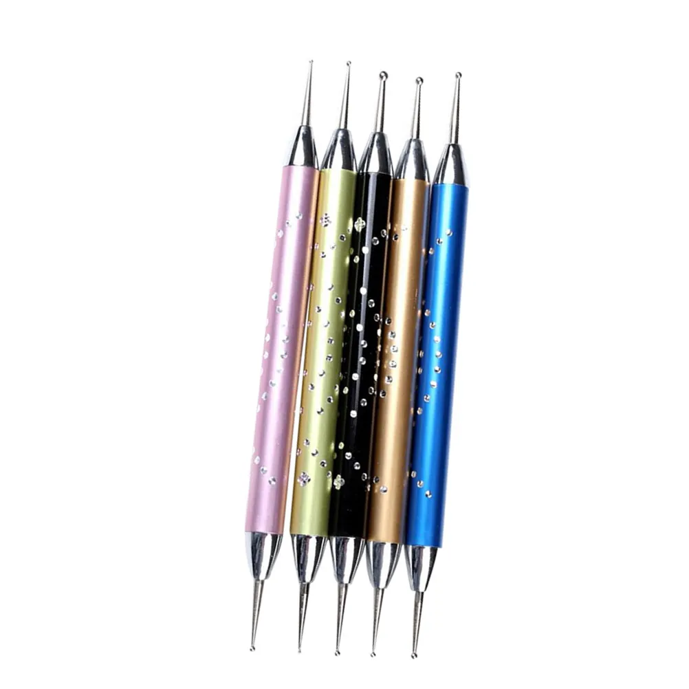 5Pcs Fondant Sculpting Dotting Tools Set Cake Decorating Embossing Stylus Soft Smooth Tips Pattern Tracing Stylus DIY Baking