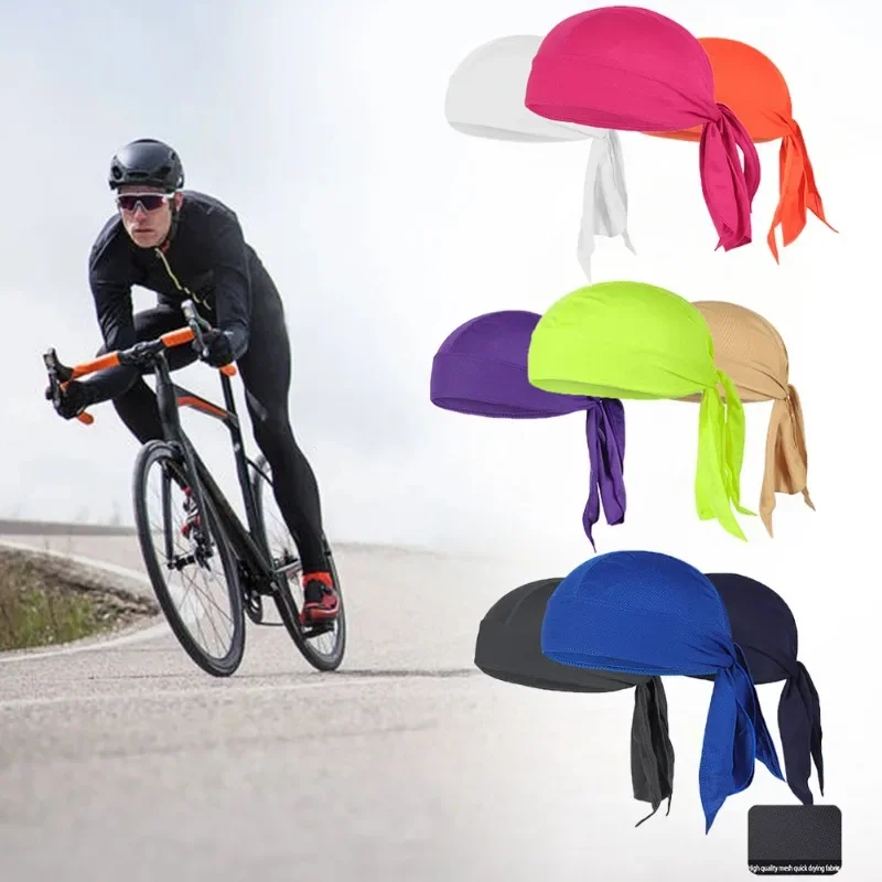 Séchage rapide casquette de cyclisme foulard respirant été course équitation Bandana foulard Ciclismo Pirate casquettes bandeau hommes foulard