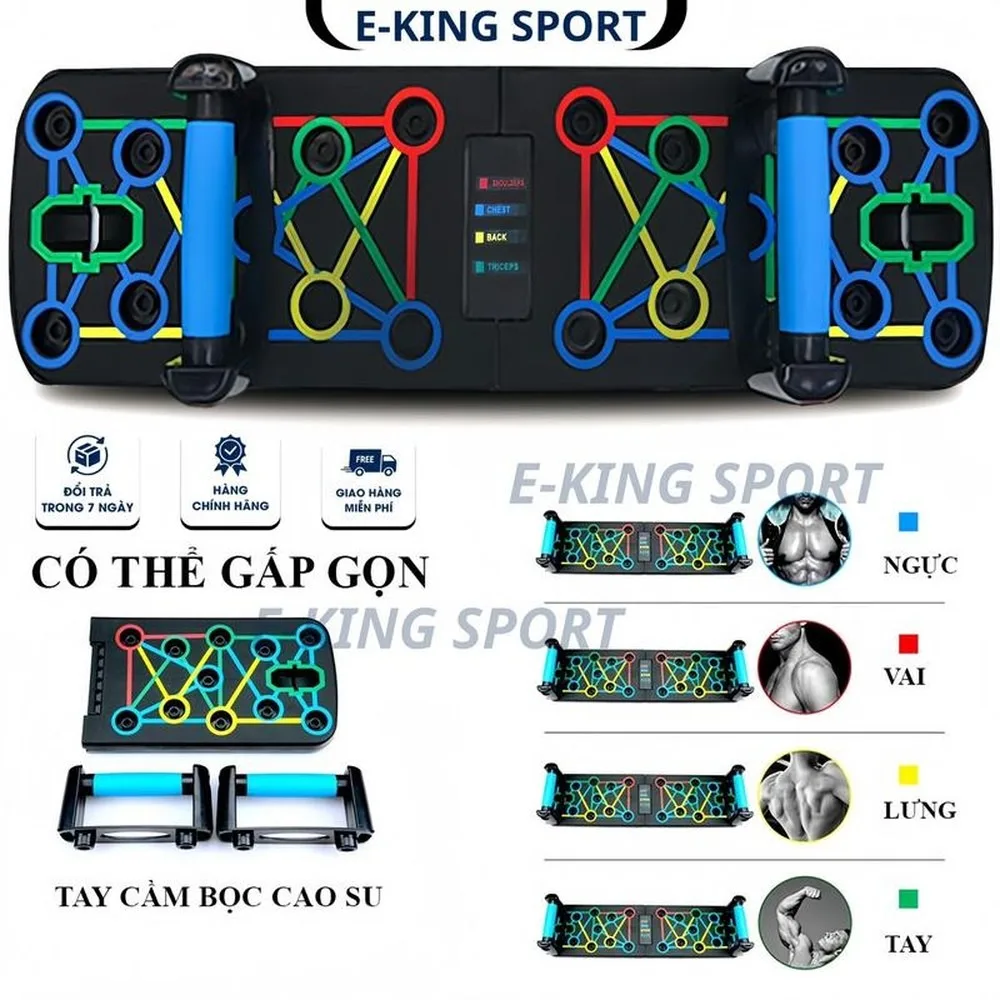 Multi-Functional Home Fitness Push-Up Board for Chest Shoulder Back Arm Training & Plank Exercise