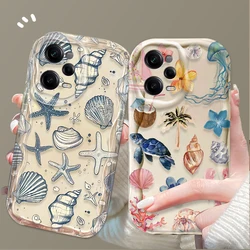 Colorful Marine Organism Case For Xiaomi Redmi Note 13 12 Pro Plus 4G 5G 12S 11S 11 10 10S 9 9S Redmi 14C 13C 12C A3 Back Cover