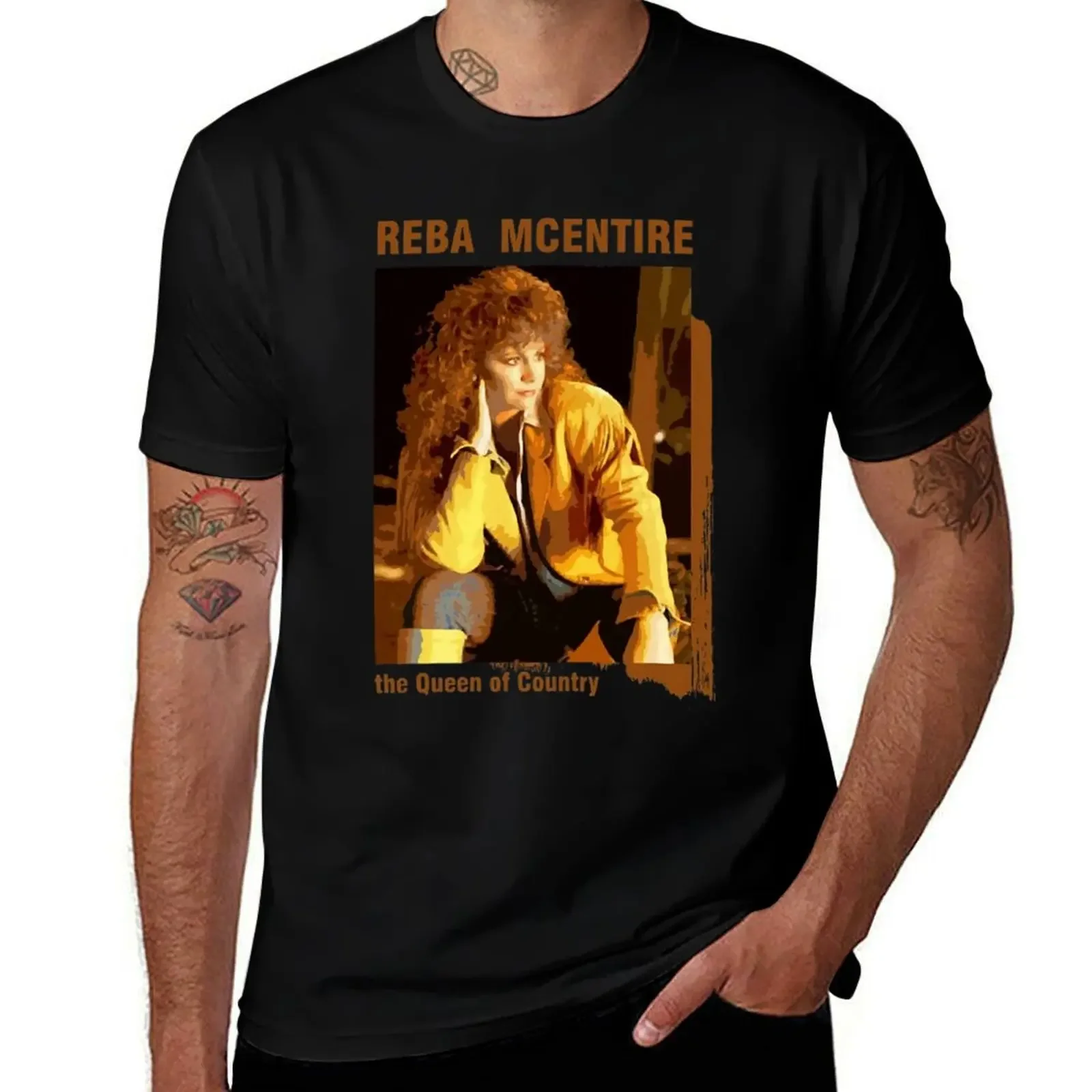 

The Queen Of Country - Reba McEntire T-Shirt tops cute tops shirts graphic mens clothes