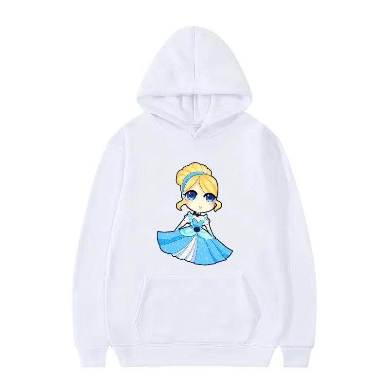 ملابس أميرات ديزني الجميلة، سترات وبلوزات بسيطة متعددة الاستخدامات، سترات نسائية مريحة بأكمام طويلة