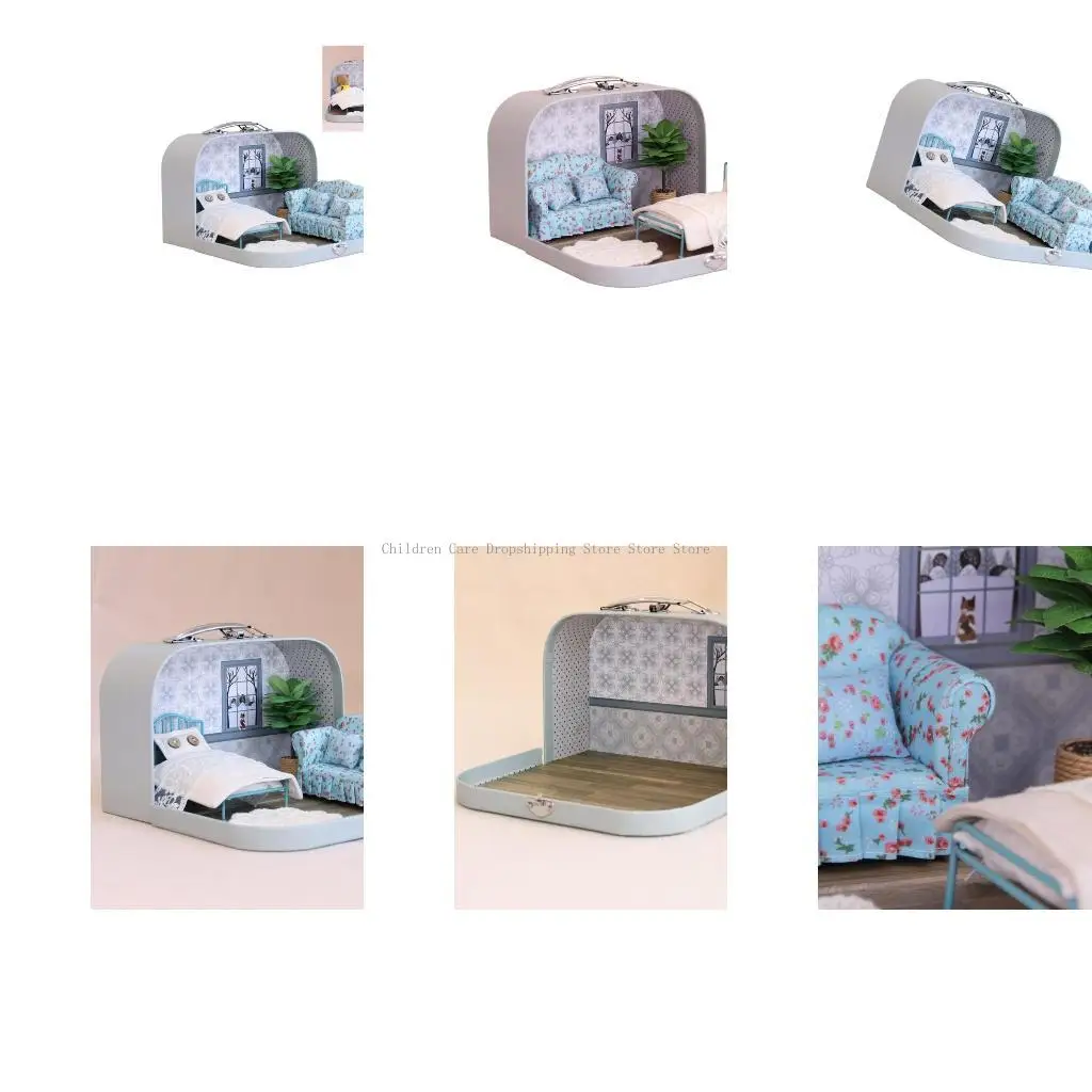 

Realistic Girls Pretend Play Accessories Compact Foldable Design Safe Birthday Gift Box