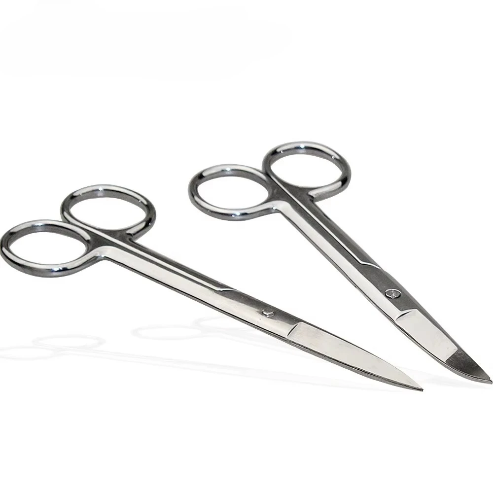 14cm Stainless steel Surgical Straight Bend tip Scissors Medical Emergency Canvas Field Equip Shearing Regulations Emt